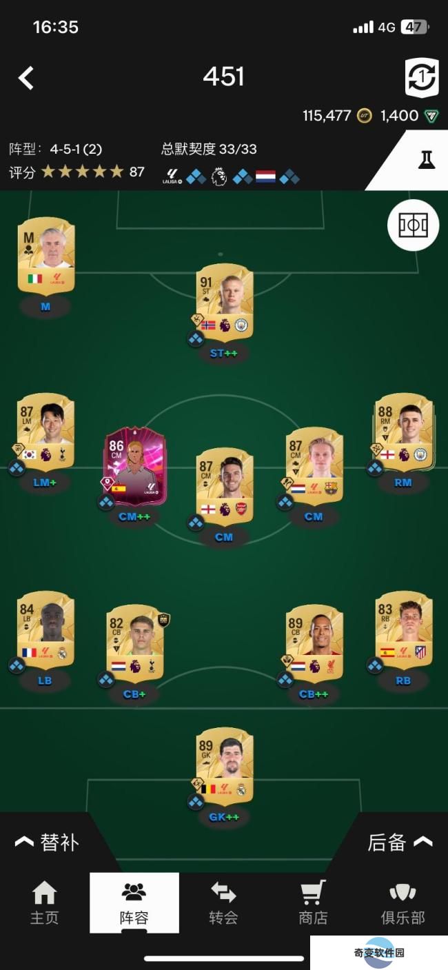 《EA SPORTS FC 25》451战术板特点介绍
